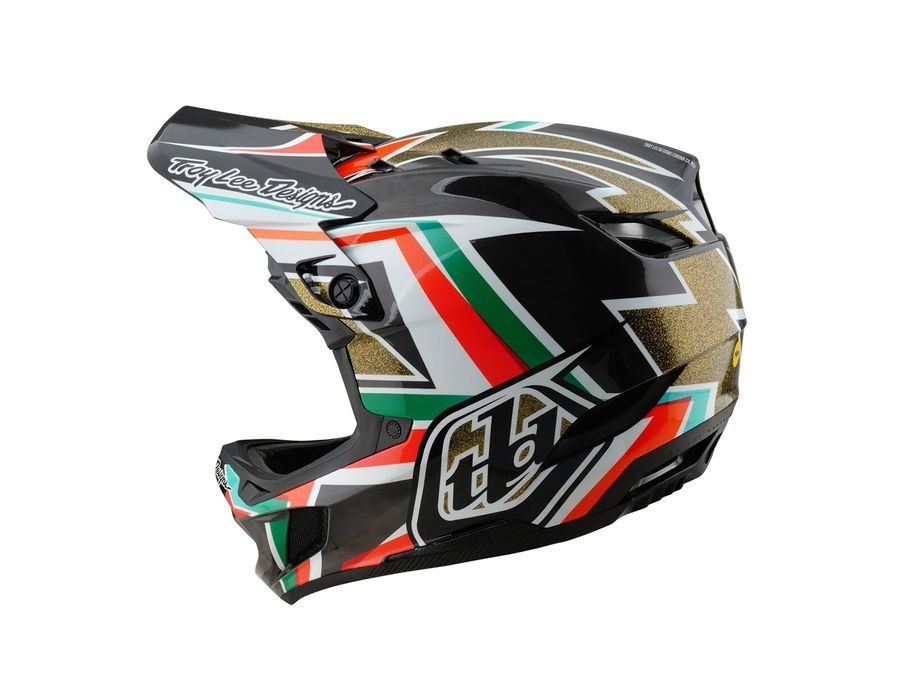 Integrální helma Troy Lee Designs D4 CARBON FRAMES BLACK/GOLD 2025