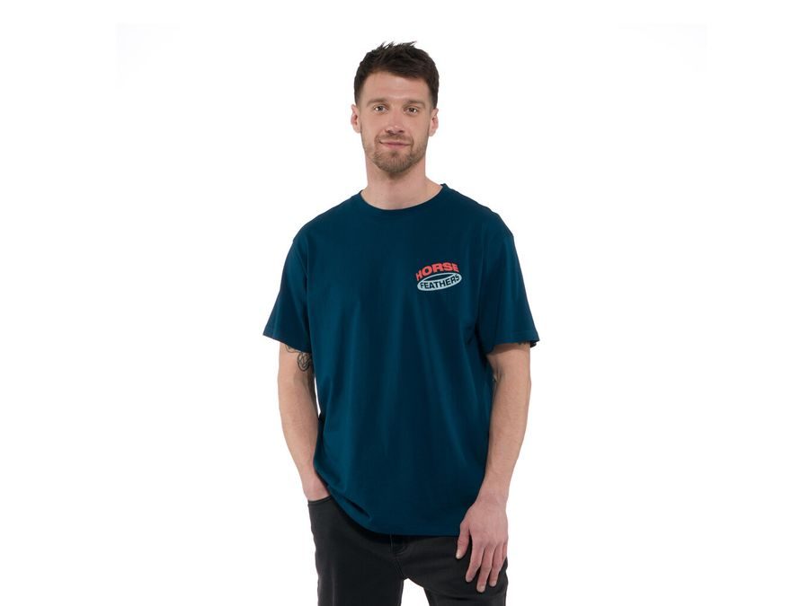 Pánské tričko s krátkým rukávem HORSEFEATHERS Orbit, pond