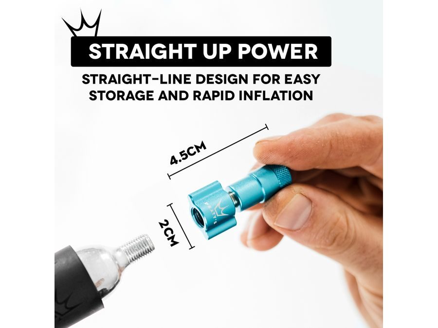 Kit CO2 bombičky a hustilka PEATY'S HOLESHOT CO2 PUMPA + BOMBIČKY 2 KS - MTB (25G) - VIOLET