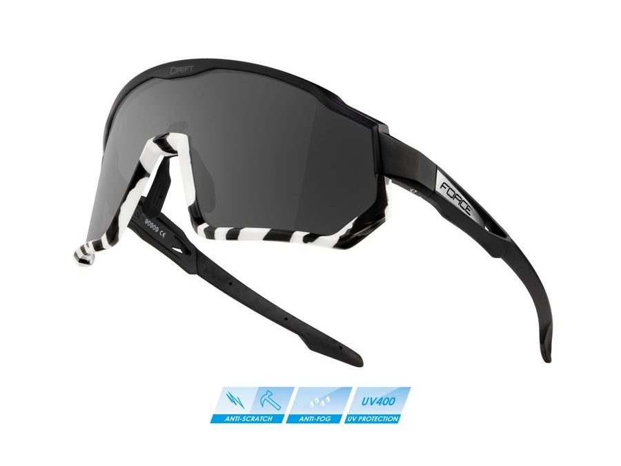 brýle F DRIFT černo-zebra,černá kontrast.skla