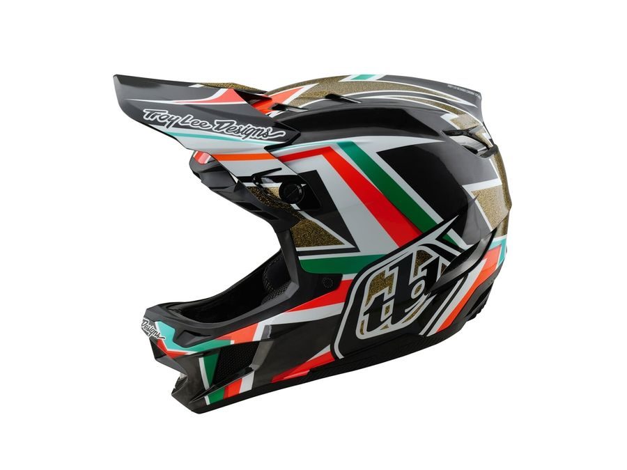 Integrální helma Troy Lee Designs D4 CARBON FRAMES BLACK/GOLD 2025