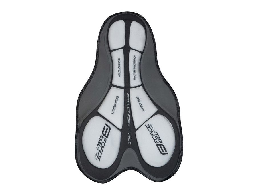 Pánské kraťasy do pasu s odnímatelnou vložkou FORCE MTB-11, světle šedé