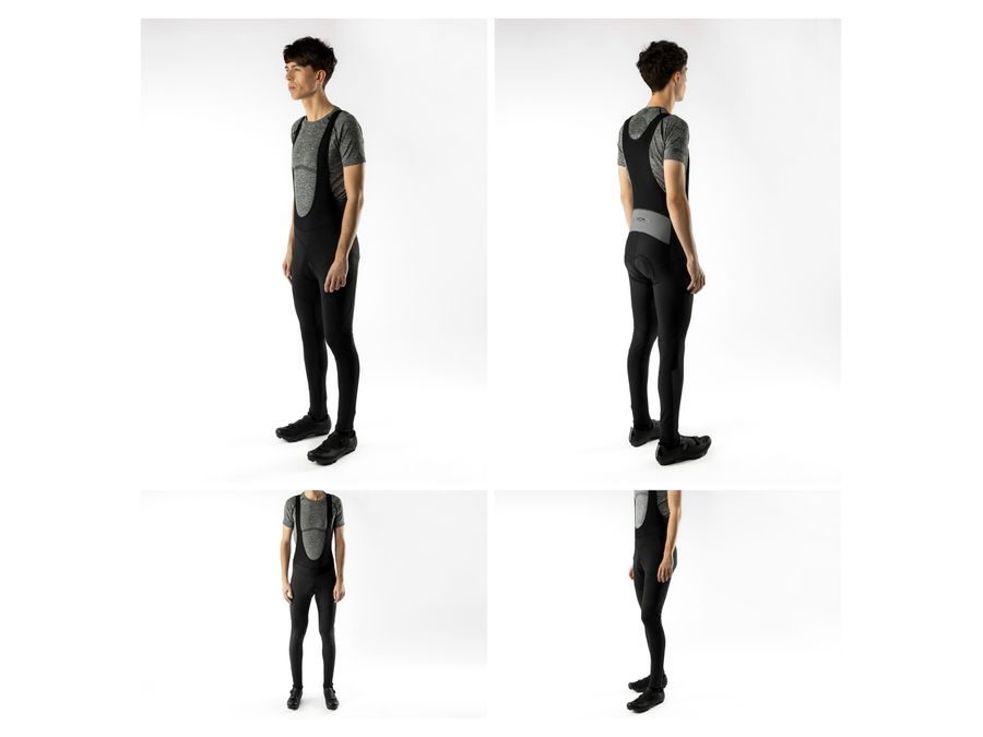 Pánské kalhoty se šráky a vložkou FORCE BRIGHT, černé