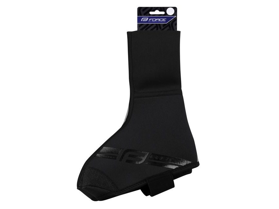 Návleky treter FORCE FAST bez zipu MTB, černé