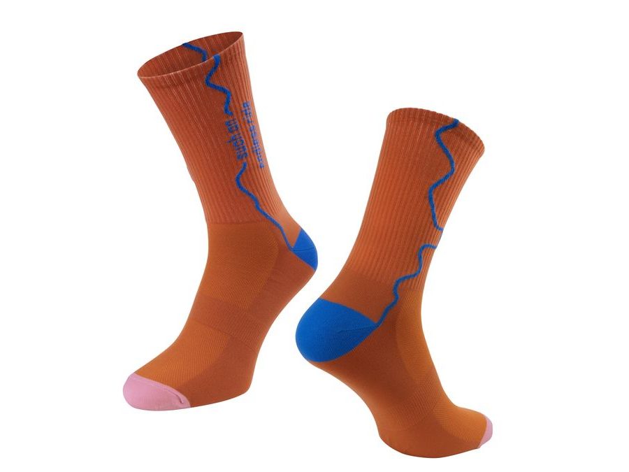 Dlouhé ponožky FORCE ENDLESS, cihlové