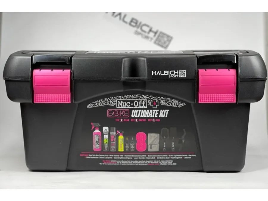 Dárková sada MUC-OFF EBIKE ULTIMATE KIT - Sada péče o elektrokolo v praktickém kufříku