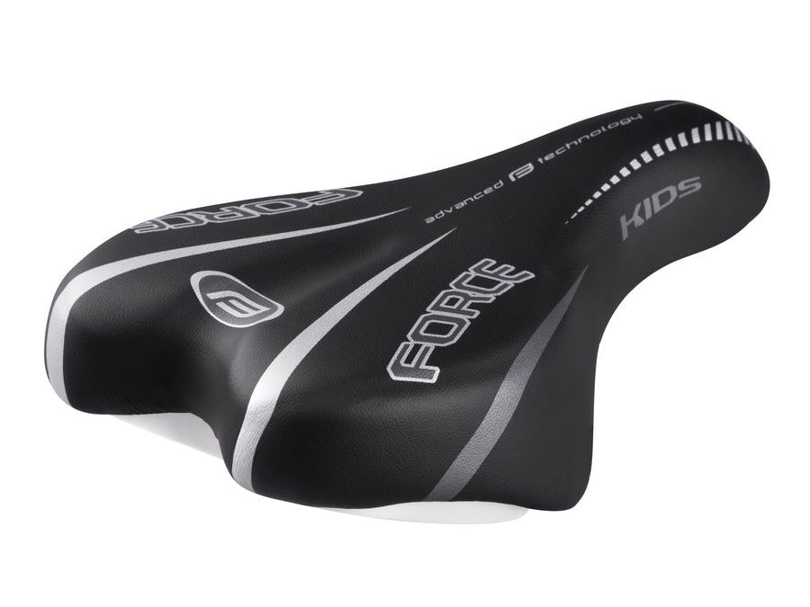 Dětské sedlo FORCE KIDS 12-16", černo-šedé