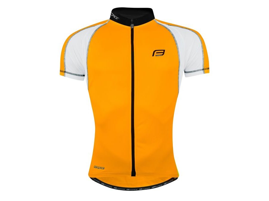 Pánský dres s krátkým rukávem Force T10, oranžovo-bílý