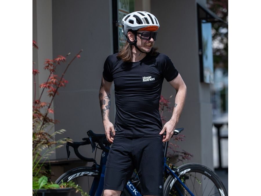 Pánské termo triko s krátkým rukávem HORSEFEATHERS Hart, black