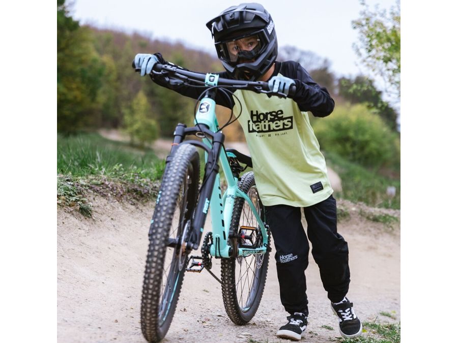 Dětský dres s dlouhým rukávem HORSEFEATHERS Spike LS, nile-black