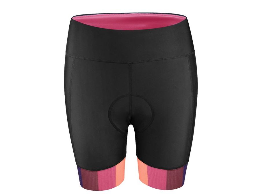 Dámské kraťasy do pasu s vložkou FORCE VICTORY LADY, černo-růžové
