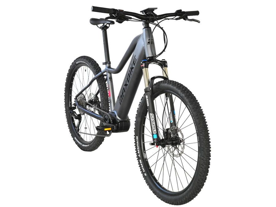 Dámské horské elektrokolo Maxbike Freya 2.0 - Šedá / Růžová 2023