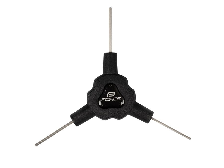 klíč Y inbus FORCE trojstranný 2/ 2,5/ 3, černý