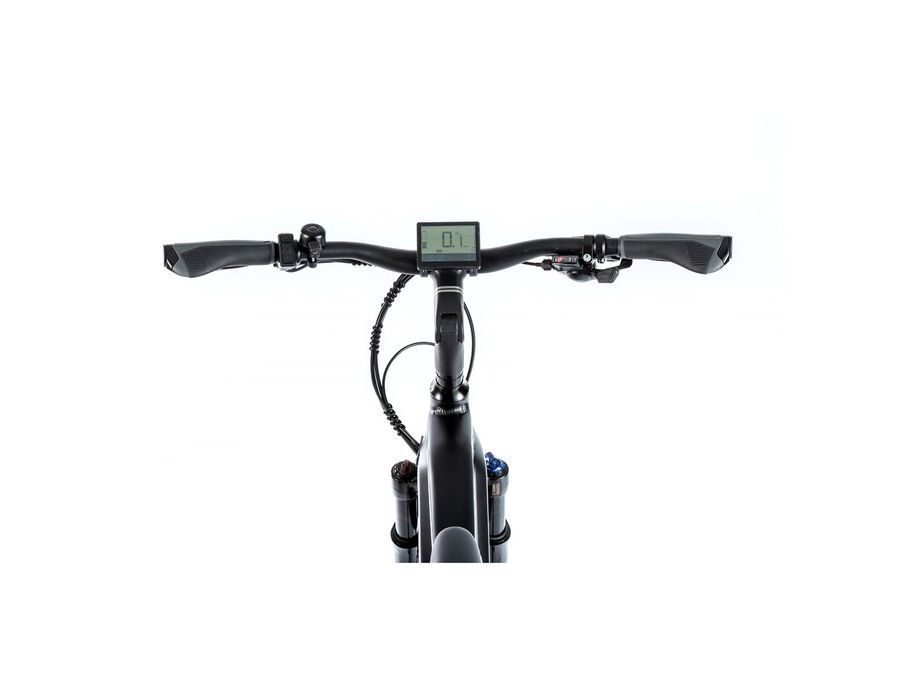 Pánské trekingové elektrokolo Leader Fox SANDY 2021, ČERNÁ MAT-MODRÁ