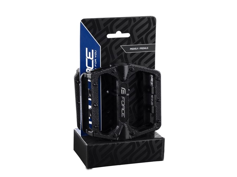 Pedály Force BMX HOT hliníkové, černé
