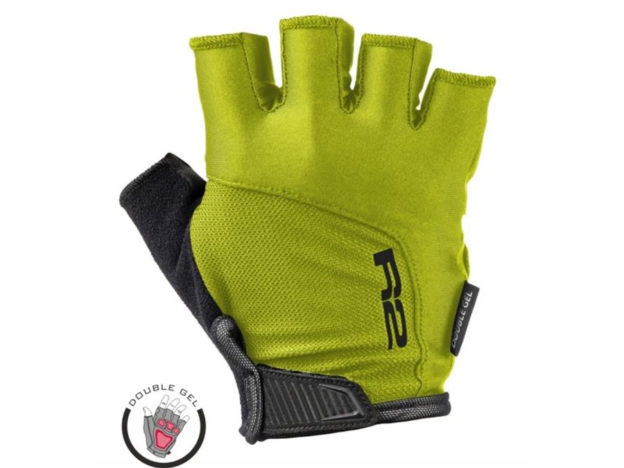 Letní krátkoprsté rukavice R2 VITTORIA ATR50B, fluo