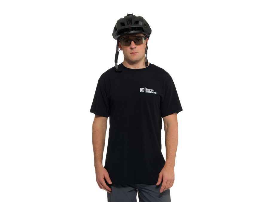 Pánské funkční triko/dres s krátkým rukávem HORSEFEATHERS Rooter, black