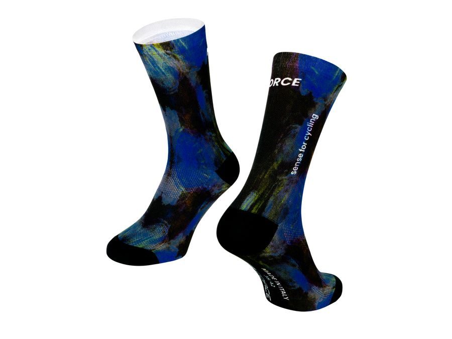 Dlouhé ponožky FORCE SUBLIME, fialovo-modré