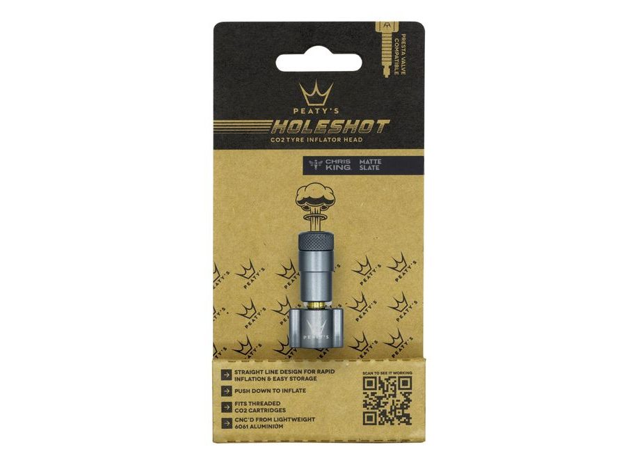 Hlavice pumpy PEATY'S HOLESHOT HLAVICE CO2 PUMPY SLATE