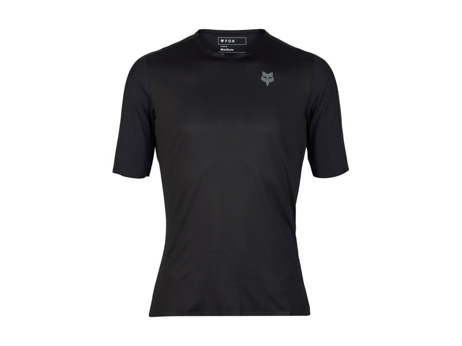Pánský dres s krátkým rukávem Fox Flexair Ascent Ss Jersey, Black
