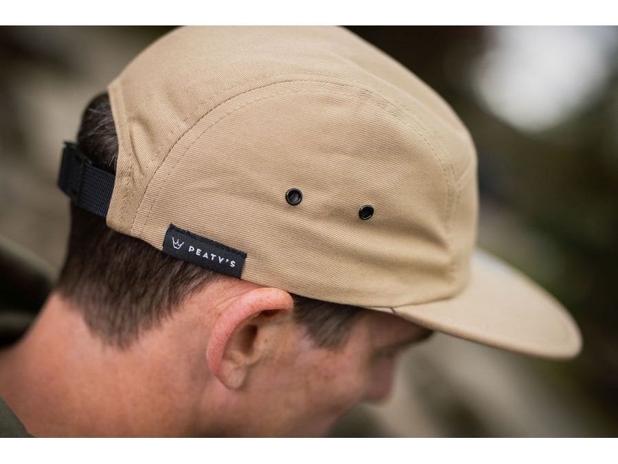 Kšiltovka PEATY'S PUBWEAR 5 PANEL CAP - SPEED PRODUCTS BADGE, khaki