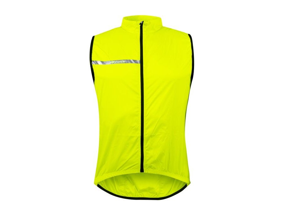 Vesta FORCE WINDPRO, plná záda, fluo