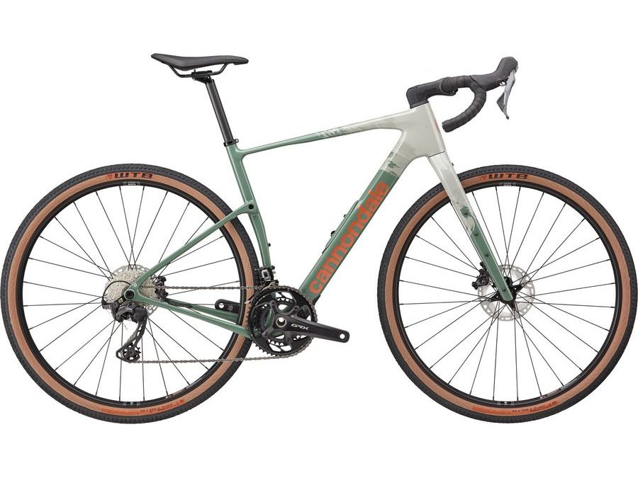 Gravel kolo CANNONDALE TOPSTONE CARBON 2 GRX 2X, šedo-zelený