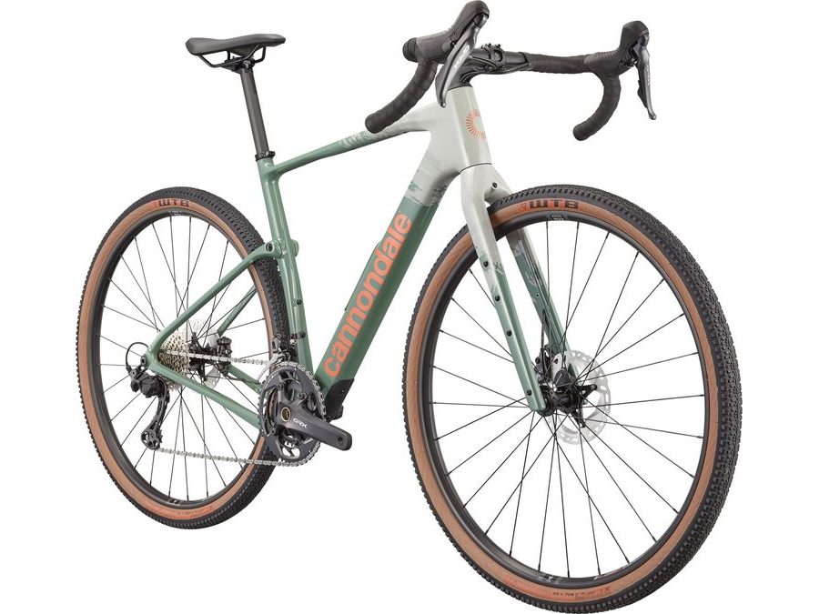 Gravel kolo CANNONDALE TOPSTONE CARBON 2 GRX 2X, šedo-zelený