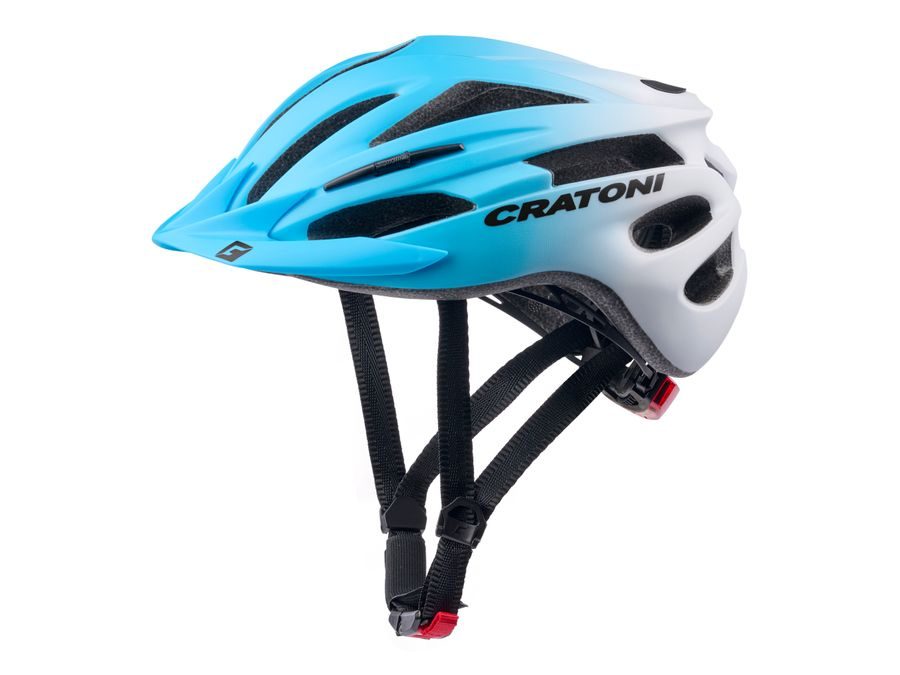 Dětská helma CRATONI Pacer Jr. Blue-White Matt - XS-S (50-55 cm)