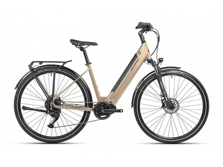 Městské elektrokolo MAXBIKE URBEA 28 silver titan 2026