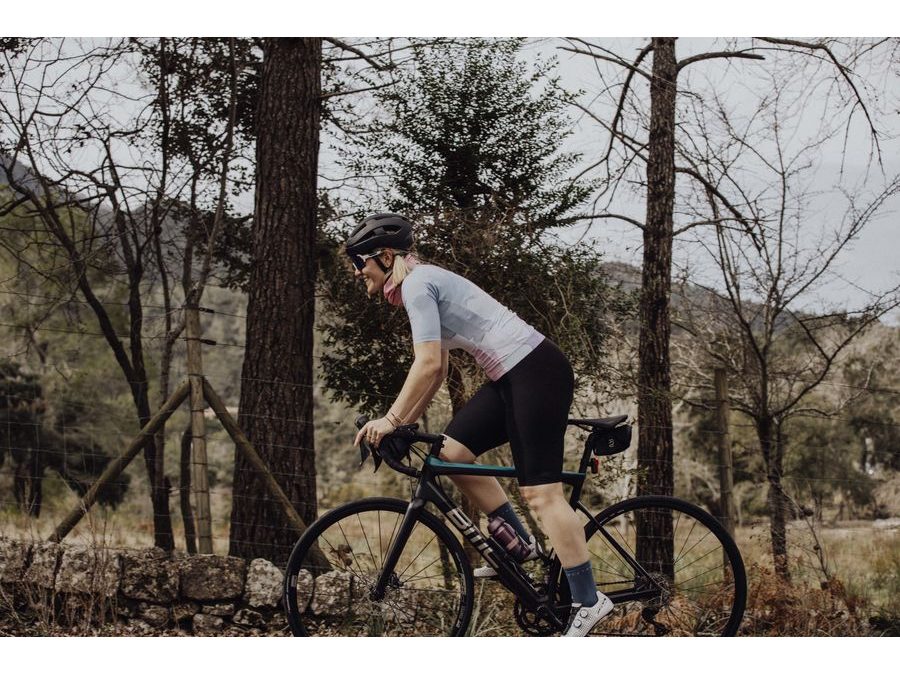 Dámský dres s krátkým rukávem FORCE SPLASH LADY, růžovo-modrý