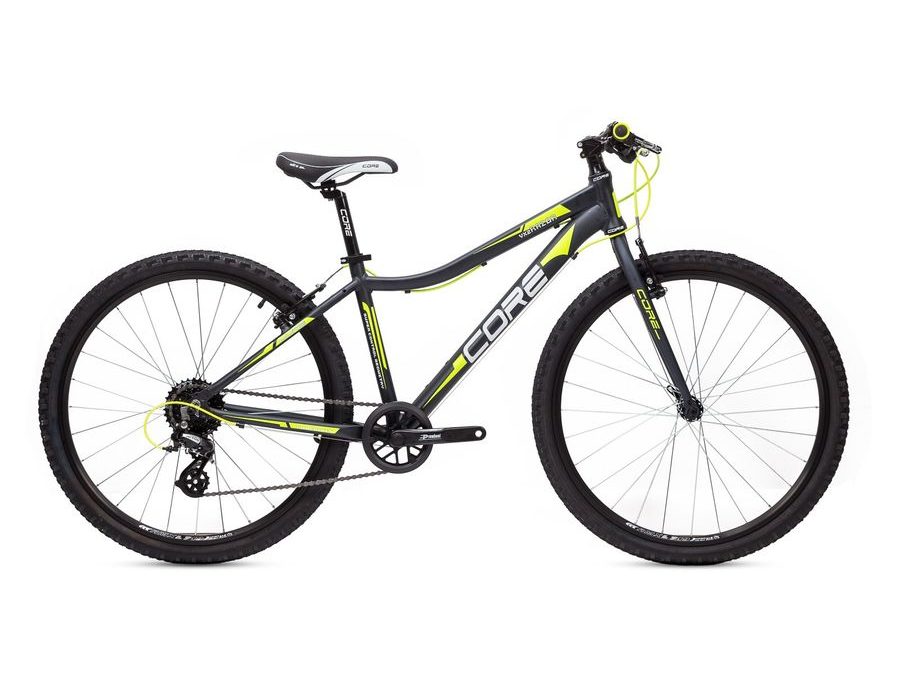 Dětské kolo Core Razor 26", černo-žlutý, 1x8 Shimano, s pevnou vidlicí 2025