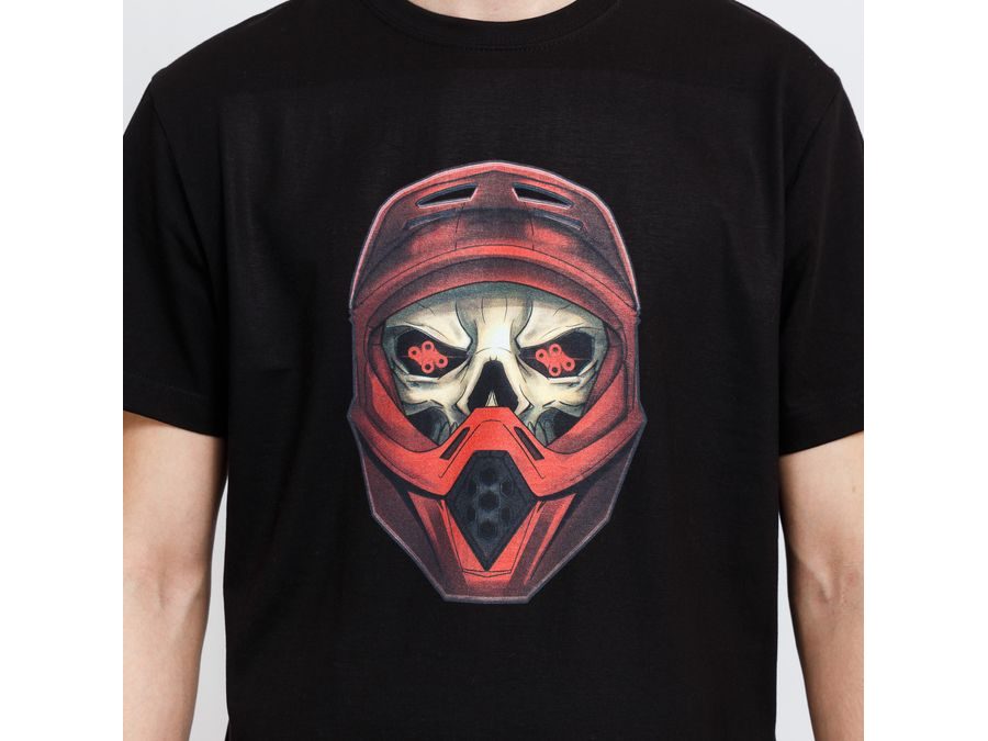 Merch tričko s krátkým rukávem MIKEBIKE Blazing Skeleton