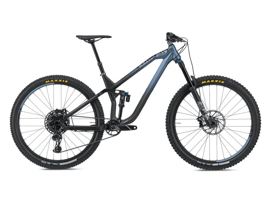 Celoodpružené kolo NS Bike Define AL 1 150 violet/lime 2024