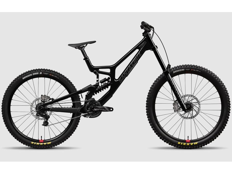 Celoodpružené kolo Santa Cruz V10 8 CC MX 25 BLK DH S, Gloss Black Sparkle