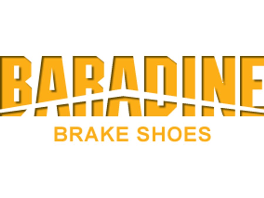 Brzdové špalky Baradine, "V" MTB-960V, černo-šedo-oranžové