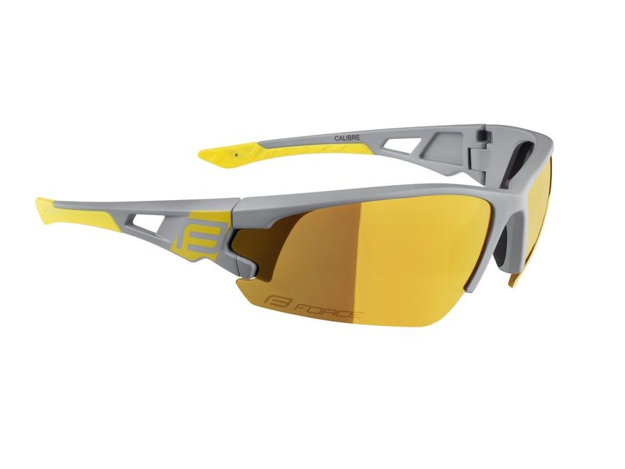 brýle FORCE CALIBRE šedo-žluté, žlutá zrc. skla