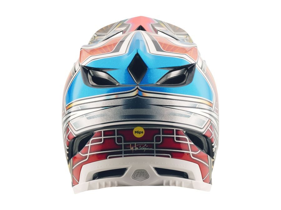 Integrální helma Troy Lee Designs D4 CARBON LOWRIDER BLUE 2025