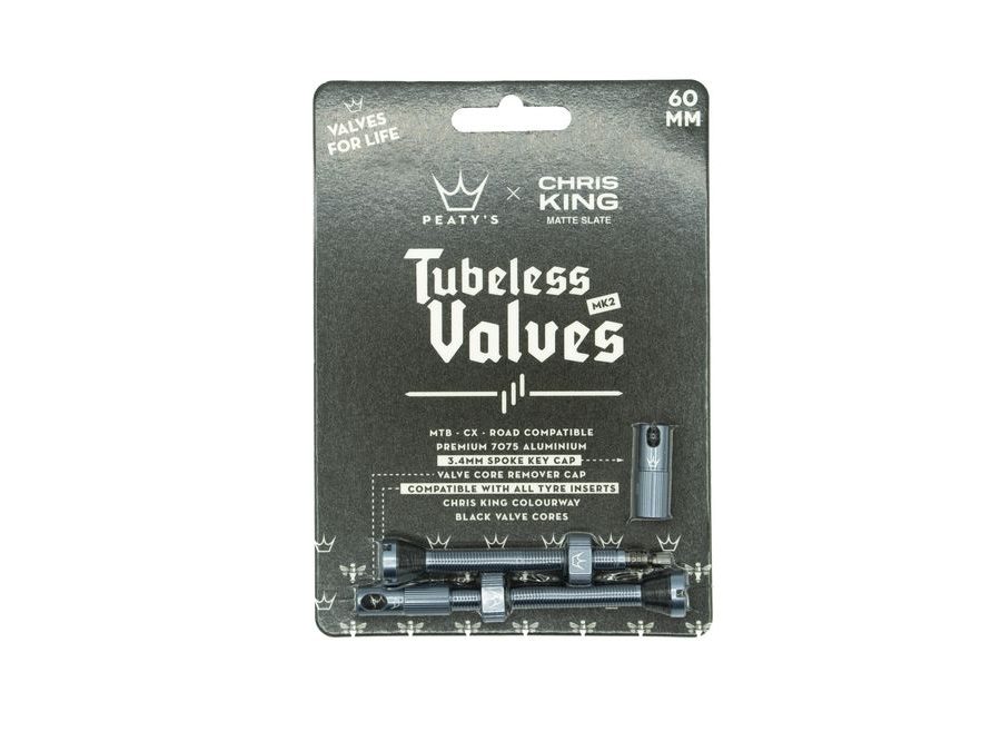 Bezdušové ventilky PEATY'S X CHRIS KING (MK2) BEZDUŠOVÉ VENTILKY 60MM