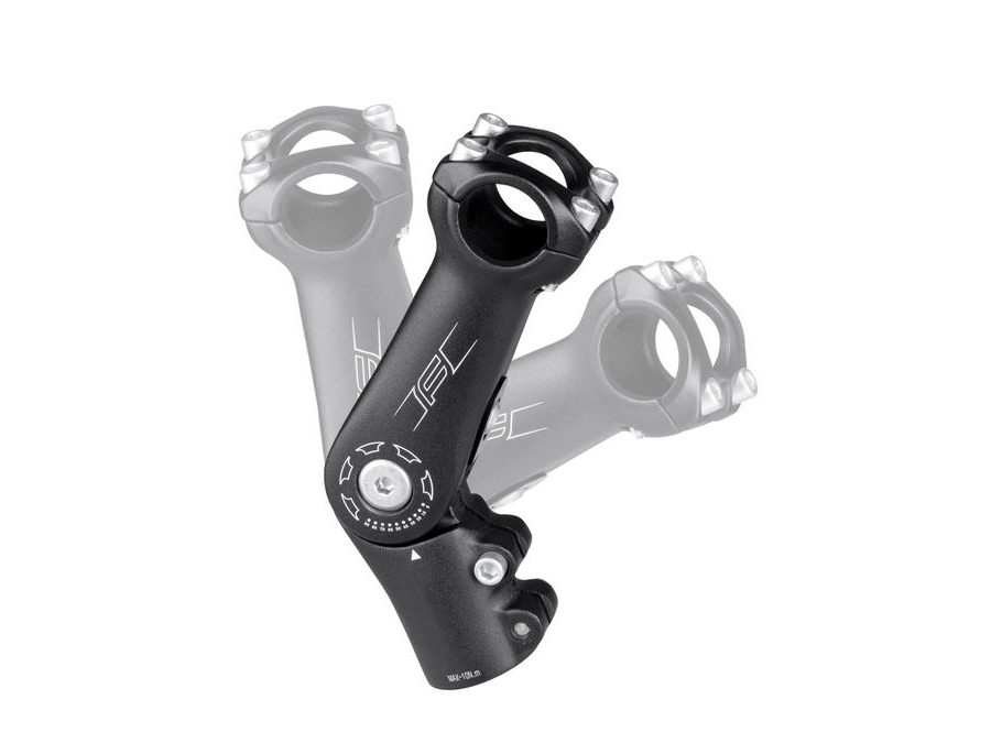 Představec FORCE S6.3 25,4/110mm stavitelný Al, černý