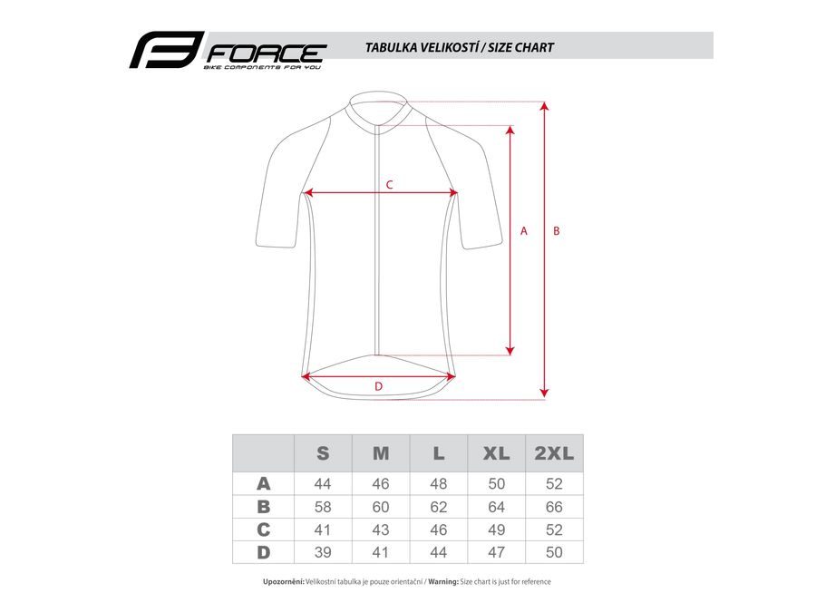 Pánský dres s krátkým rukávem FORCE MILD, oranžový