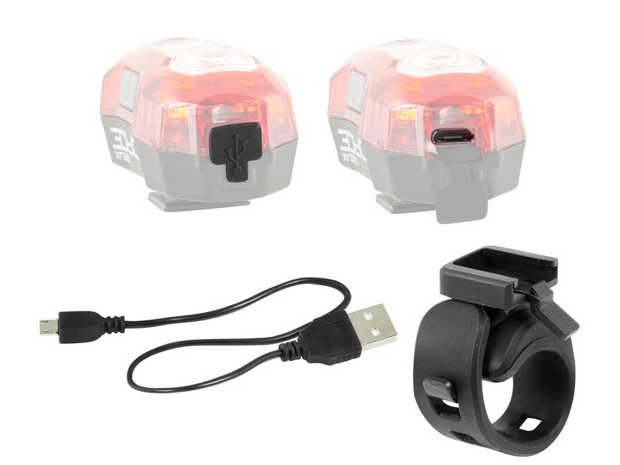 Zadní světlo Force DEUX 5 LED, USB