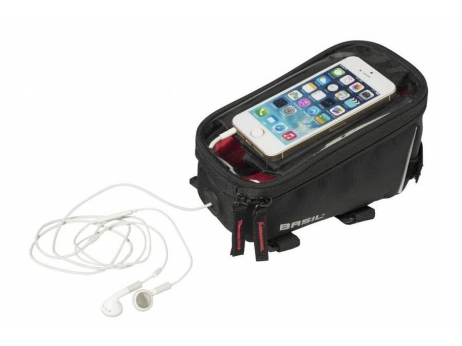 brašna Basil Sport Design Frame přední na mobil 1L černá