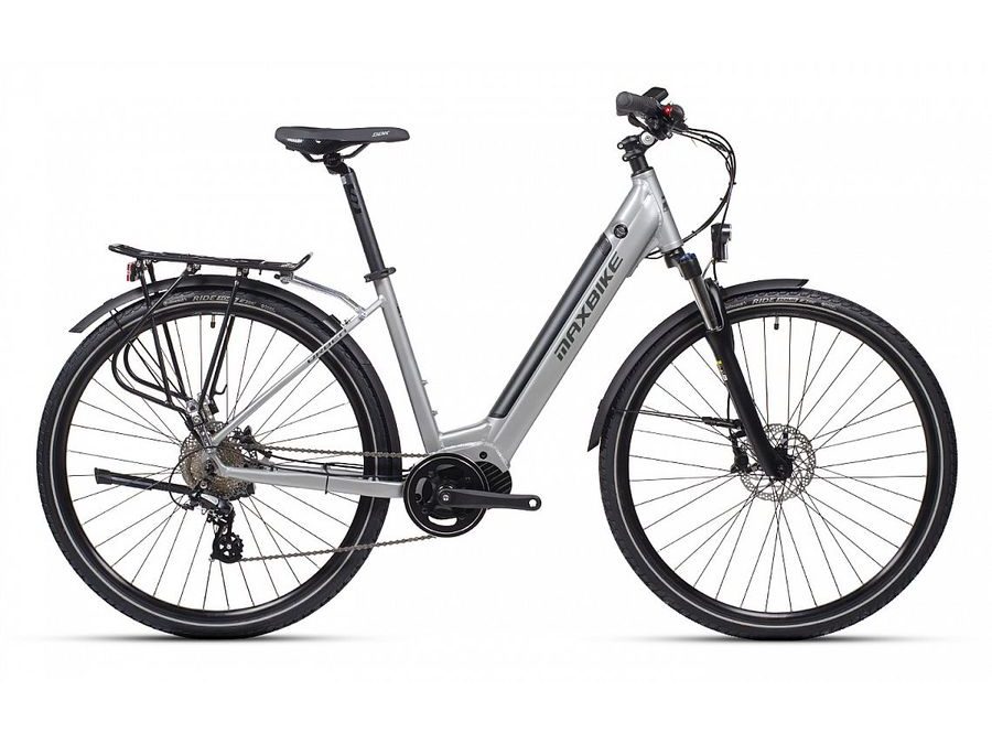 Městské elektrokolo MAXBIKE URBEA 26, šedé