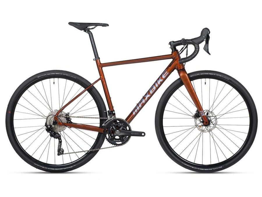 Gravel kolo Maxbike Onyx - Hnědý 2025