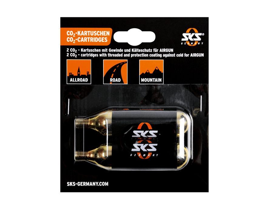 Bombička CO2, set 2 ks, 16g, se závitem, pro SKS Airbuster/Airgun