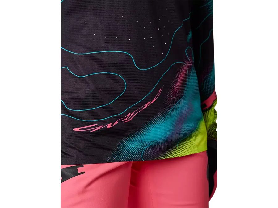 Dámský dres s dlouhým rukávem FOX Flexair Lunar, růžový