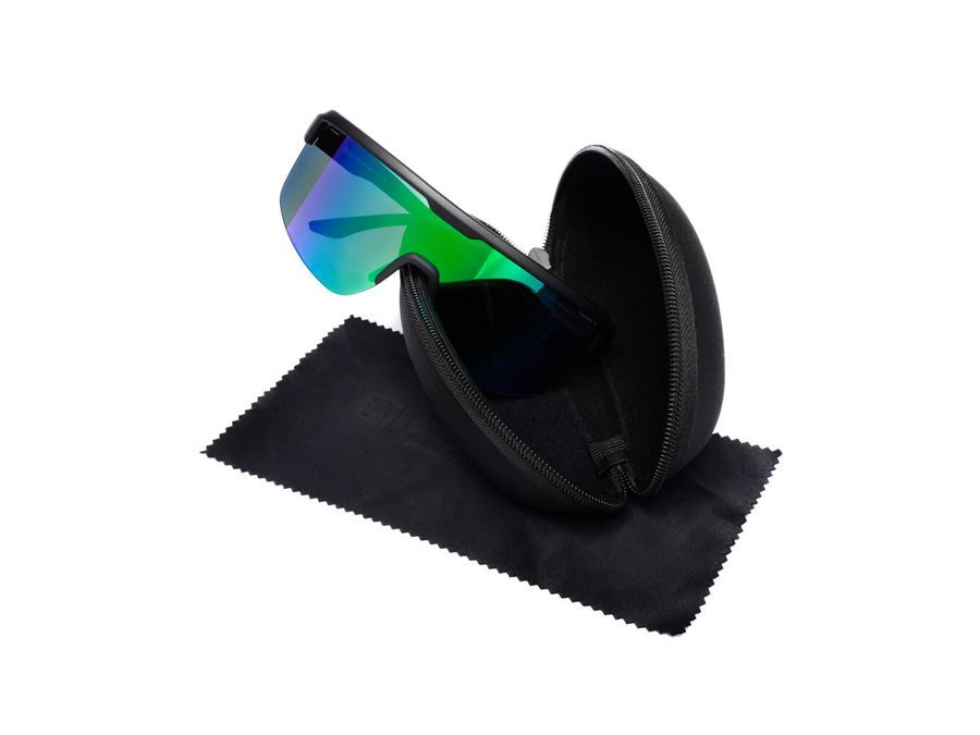 Brýle HORSEFEATHERS Scorpio, matt black-mirror green