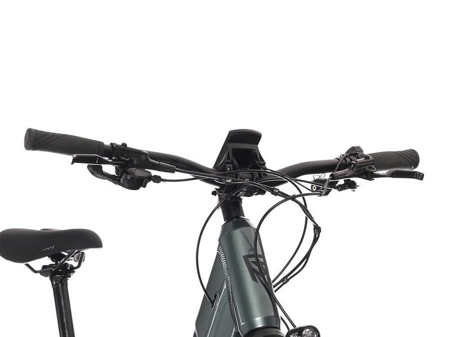 Dámské celoodpružené trekingové elektrokolo ROCK MACHINE Crossride e450 FS Touring, Gloss Grey-Black