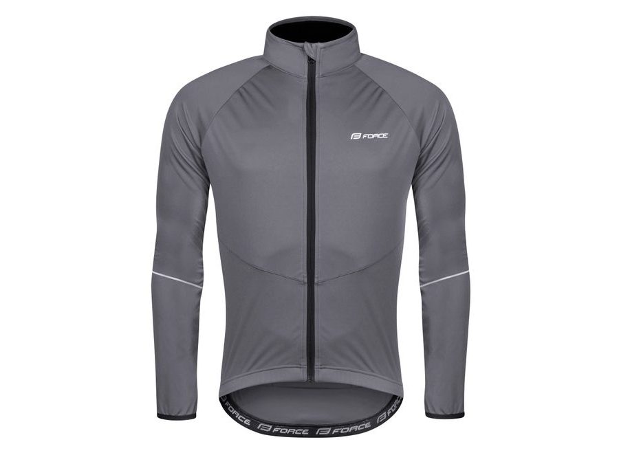 Pánská bunda FORCE ARROW softshell, šedá